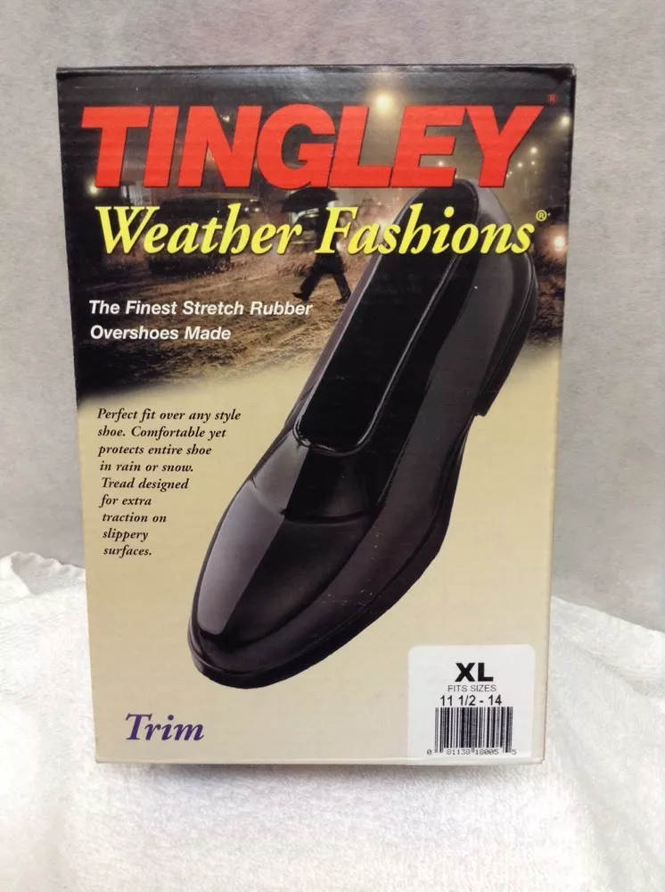 Tingley Trim Rubber Dress Overshoes Black Model 1800 Medium to X Large