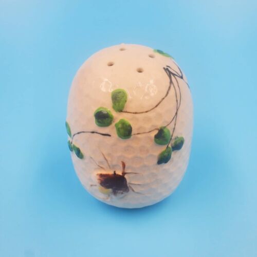 Vintage Beehive Honeycomb Single Salt Shaker Occupied Japan 4-hole Cork Stopper
