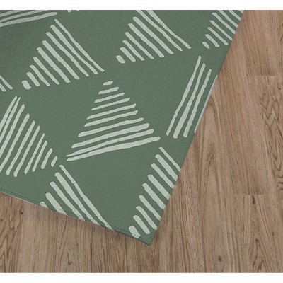 TRIANGULAR PRISM SAGE Area Rug By Kavka Designs Sage, Green 2'6'' x 8' Runner