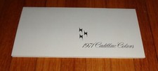 Original 1971 Cadillac Exterior Colors Sales Brochure Fleetwood Eldorado Deville
