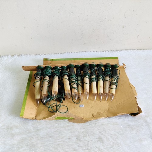 1940s Vintage Hellum Bulb Set Glass Christmas Light Bulbs Japan Collectible 492 - Picture 3 of 9