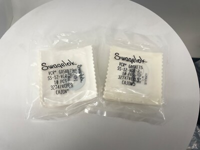 NEU   20x Swagelok SS-12-VCR-2 Edelstahl VCR Dichtungen 3/4  Silberbeschichtet