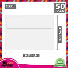 White 4x6 Self Seal Envelopes   50 A6 Invitation Envelopes Bulk