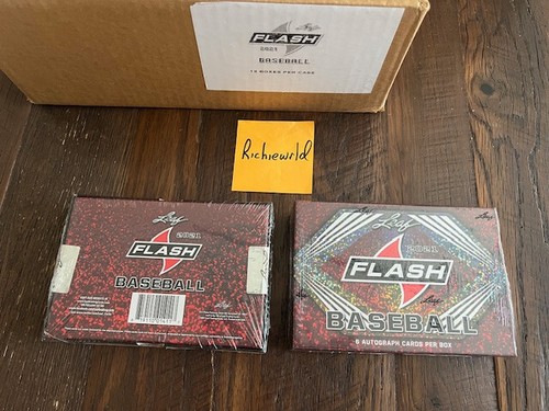 2021 FACTORY SEALED LEAF FLASH BASEBALL HOBBY BOX W/6 AUTOGRAPHS-LOADED !! - Picture 3 of 3