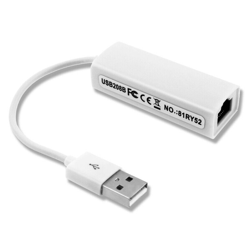 Cable Tarjeta de Red RJ45 Lan Ethernet - USB 2.0 internet Macbook...