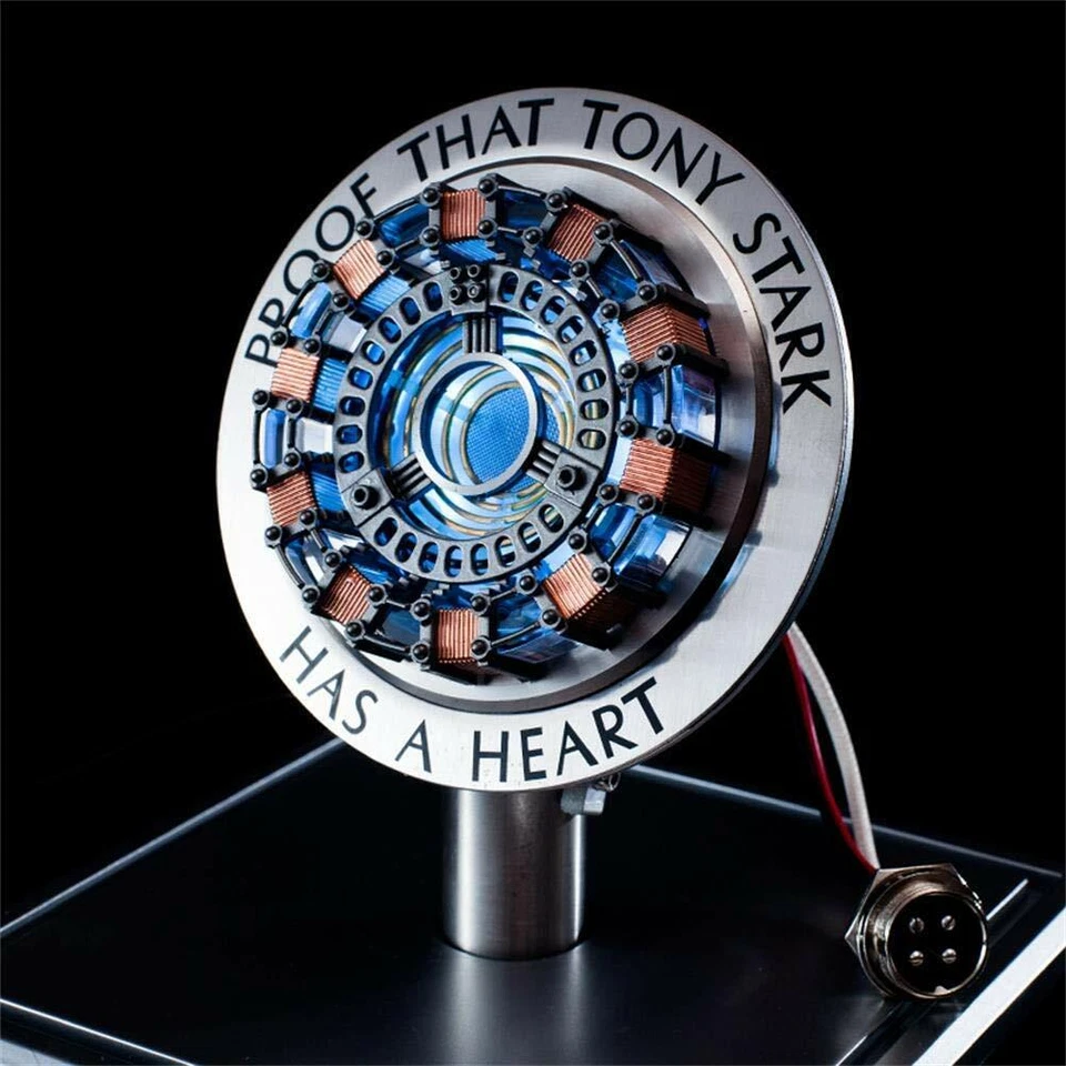 MK1 Iron Man 1:1 Arc Reactor Model Proof Tony Stark Has Heart LED Chest Light - Image 4 of 4