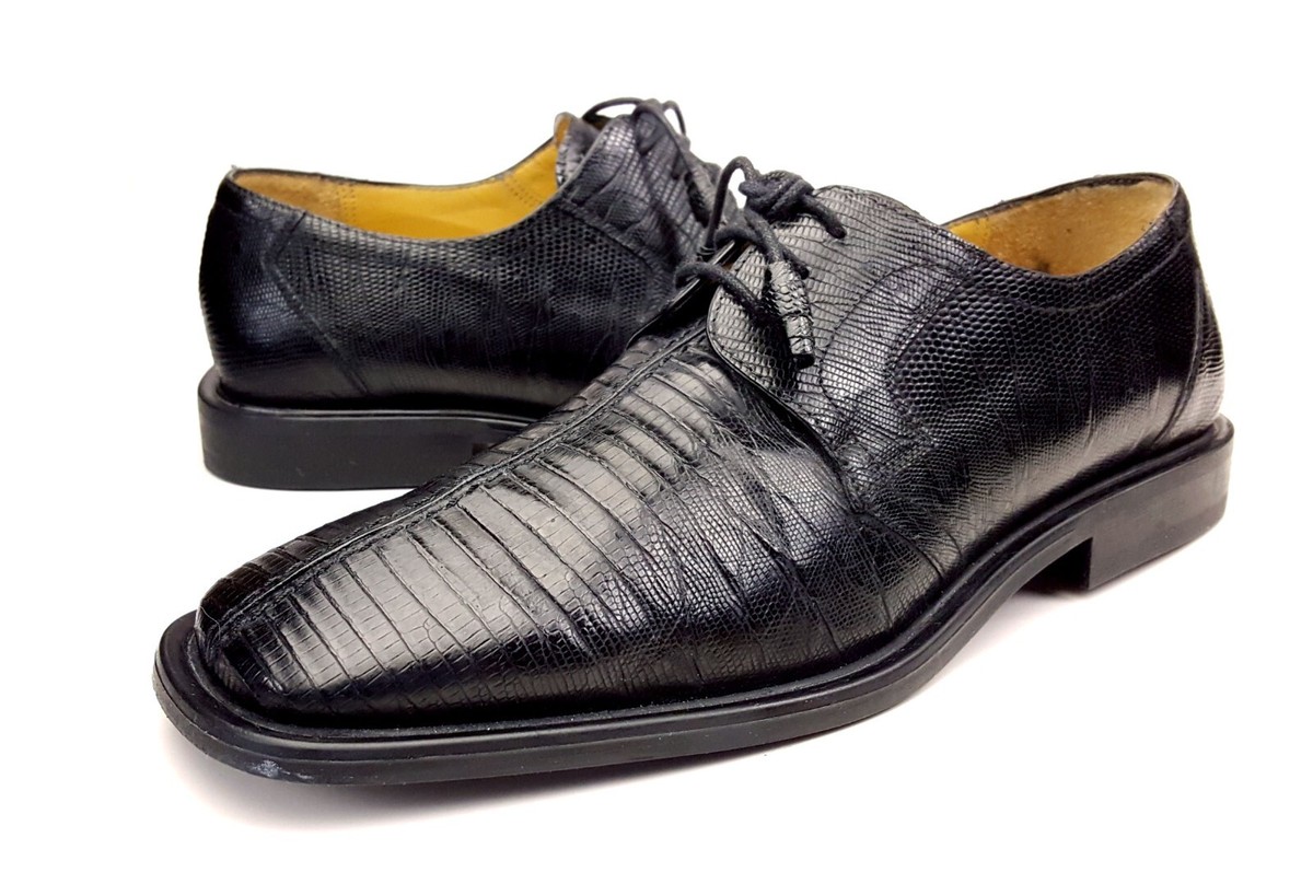 GENUINE LIZARD SKIN 7.5 E Black Dress Shoes - Bama | eBay display picture 1