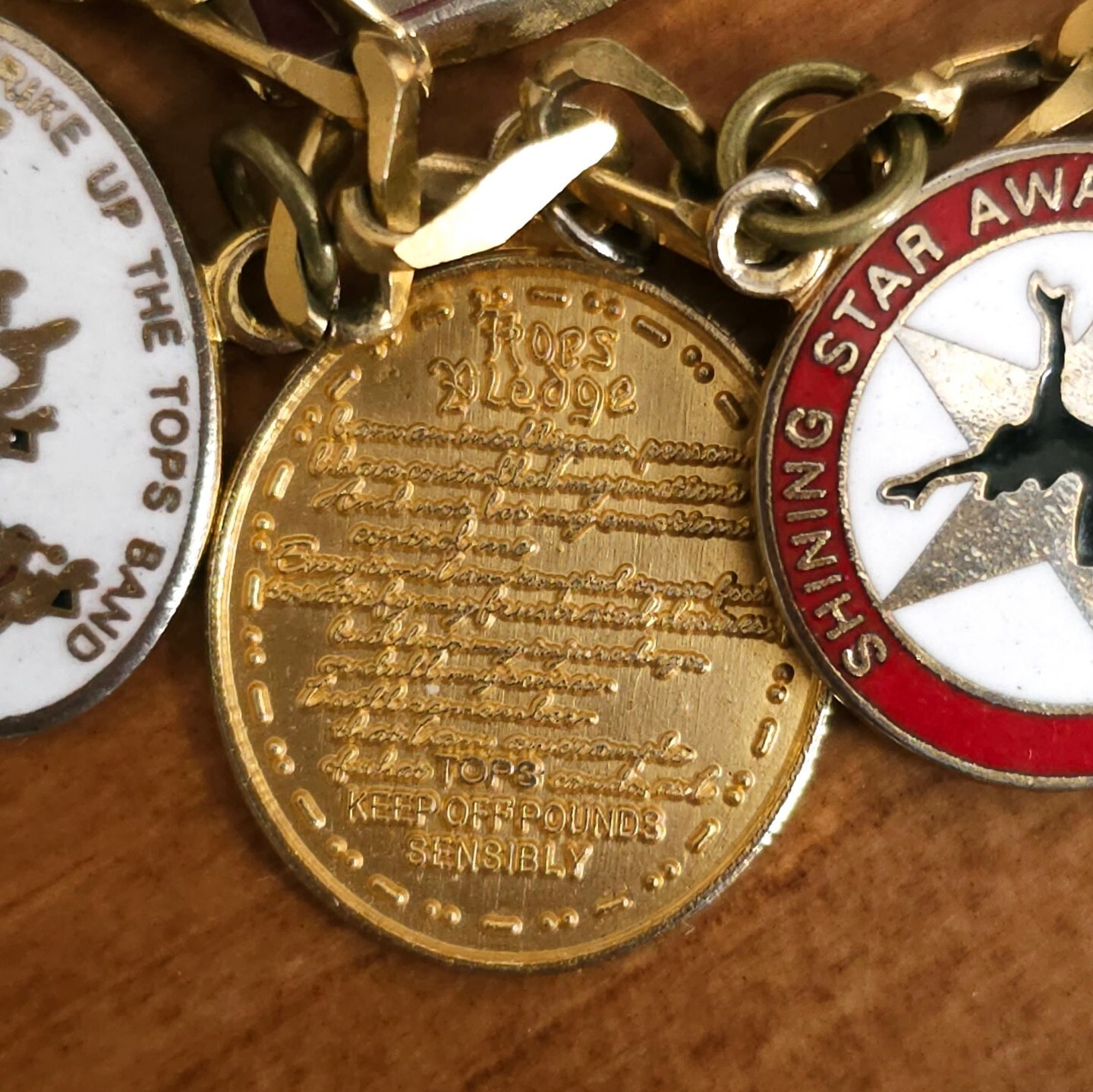 VTG 1980's KOPS TOPS Bracelets 41 Charms Kops Pledge Charm US Patent