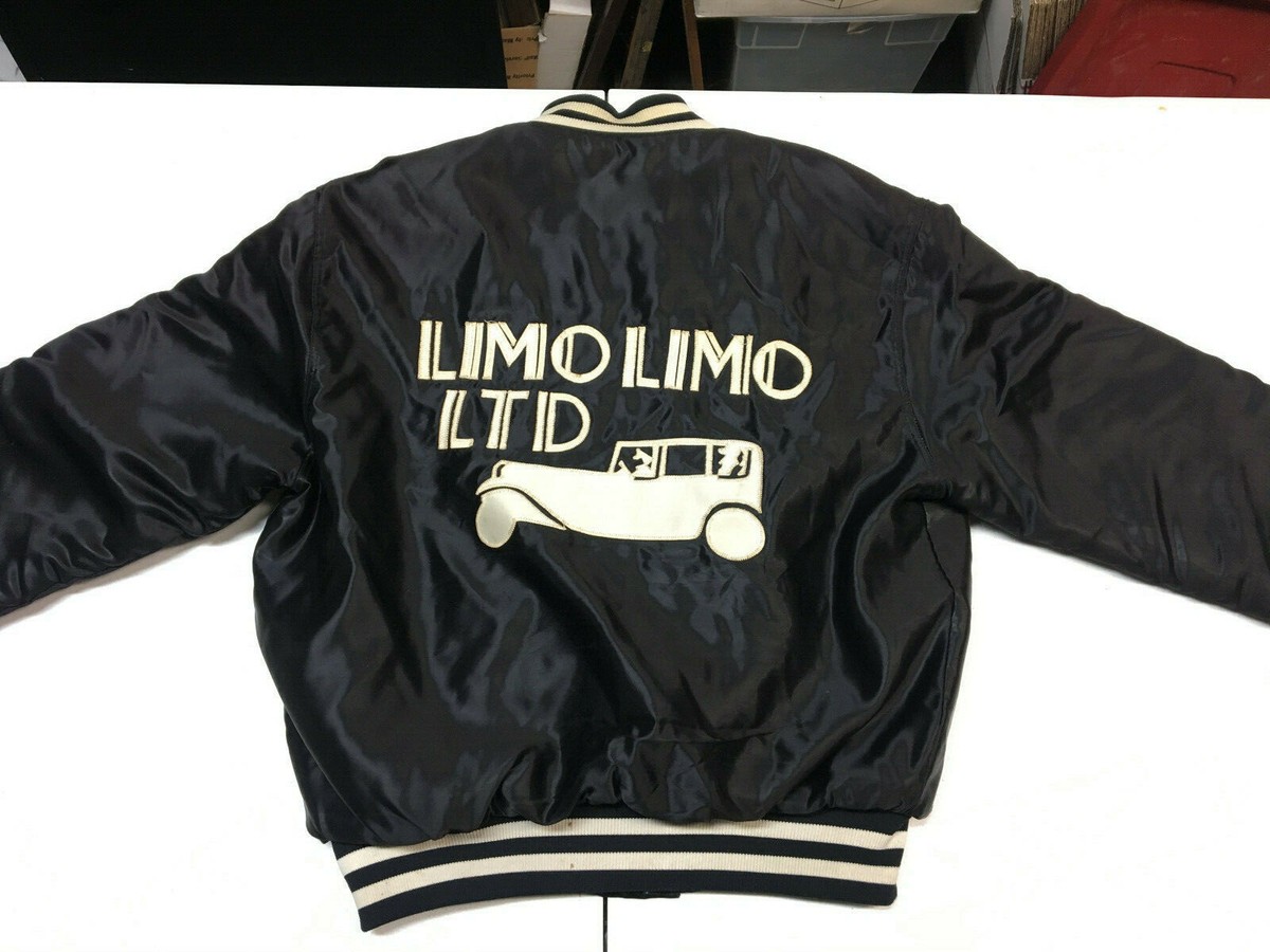 Limo Limo Ltd Starter Jacket, Limousine Coat, Black, or Satin