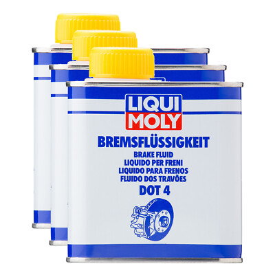 Bremse Brems Flüssigkeit Bremsflüssigkeit LIQUI MOLY DOT4 3x 500 ml Original