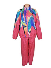 Vintage Head Sportswear Women's Multicolor Geometric Pattern 2-Piece Tracksuit L