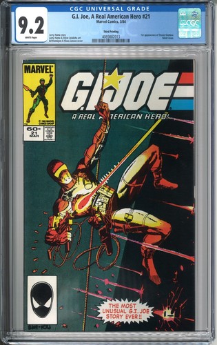 GI Joe #21 CGC 9.2 NM- WP 1984 Marvel Comics 1st Storm Shadow 3rd Printing