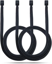 2 Packs 12G Internal Mini SAS HD SFF-8643 to SFF-8643 Cable, with Sideband, 0.8m