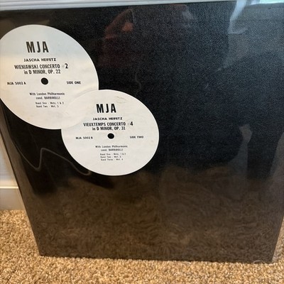 Very Rare MJA 5002 Jascha Heifetz/Wieniawski/Vieuxtemps Violin Concertos NM