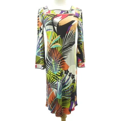 Vestido EMILIO PUCCI estampado de seda multicolor elástico Italia talla 40 - Imagen 1 de 4