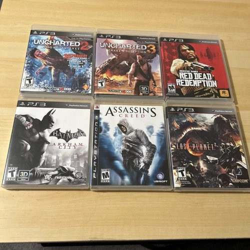 Sony PlayStation 3 PS3 Games Lot!  Uncharted Batman Assassins Creed Red Dead