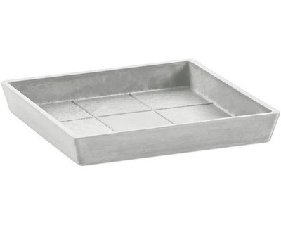 Blumentopf Untersetzer Ecopots Rotterdam Kunststoff 38,5 x 38,5 x 3,4 cm grauwei