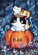 ACEO Original Mixed Media Painting Art