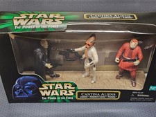 Cantina Aliens 3 Pack Cinema Scene STAR WARS 1998 Power of the Force Sealed