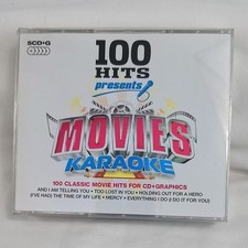 100 Hits Presents MOVIES Karaoke 5 CD  Graphics Set Classic Movie Hits