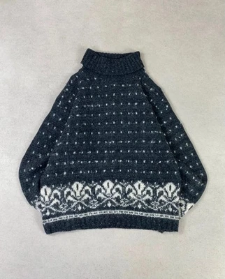 Pull Early Winters Col roulé Turtleneck En laine Wool Mohair sweat Made in USA - Photo 1/4