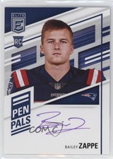 2022 Panini Donruss Elite Pen Pals Purple Ink Bailey Zappe #PP-BZ Auto 07gz
