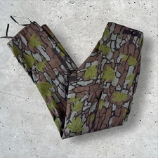 Vintage NOS Trebark Camo Combat Pants Sz Large 90s Military Cargo Greenleaf