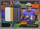 MALAKI STARKS 2025 PANINI SELECT TIE-DYE JUMBO 4-COLOR JUMBO PATCH RC 3/25 NICE!