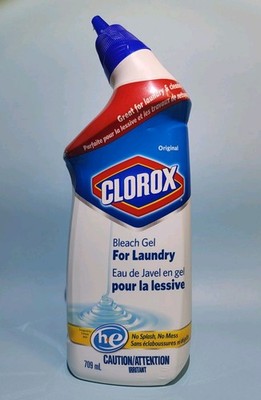 ( 1 ) CLOROX Original Bleach Gel For Laundry ( he ) ~ 709 mL / 24 oz.