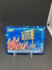 2025 Topps Chrome Sapphire SpongeBob- Brain Coral Fields!