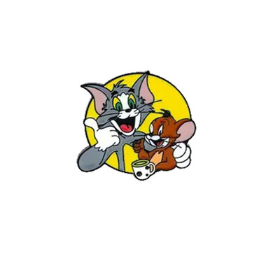 Anstecker Tom & Jerry Pin Anstecknadel Comic Cartoon Button Cat Mouse Buddies