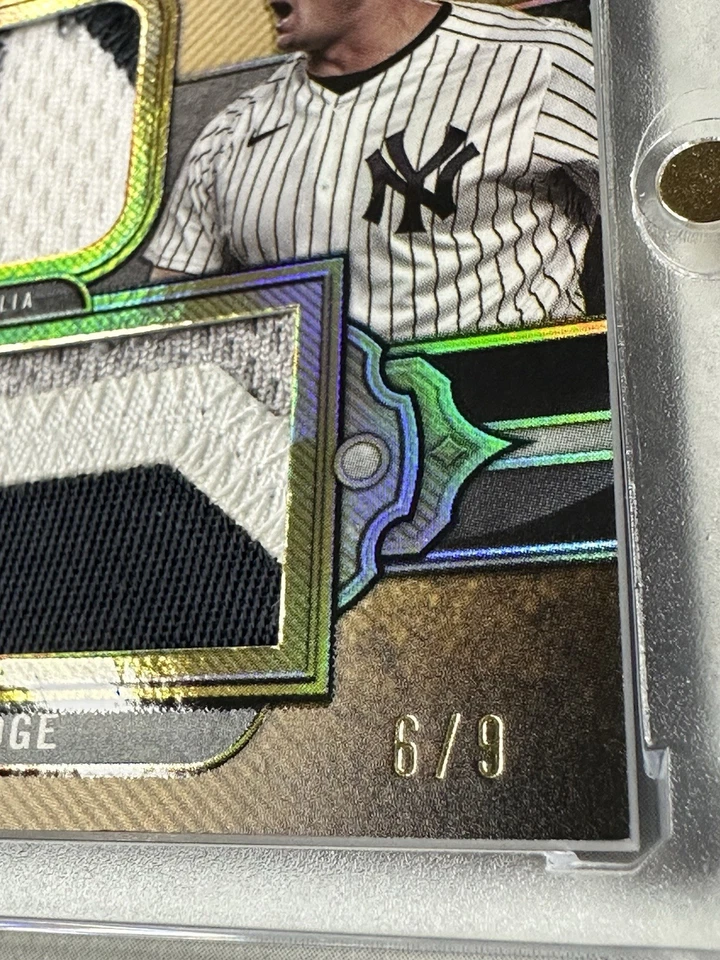 /9-2024 Topps Triple Hilos Béisbol Juez/Cole Doble Jumbo Reliquias Foto 2 de 3