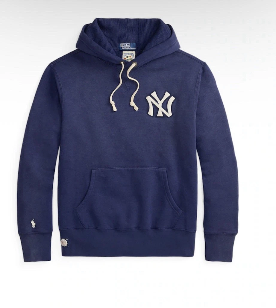 Polo Ralph Lauren New York Yankees Fleece Hoodie Men’s Size 2XL Navy Blue