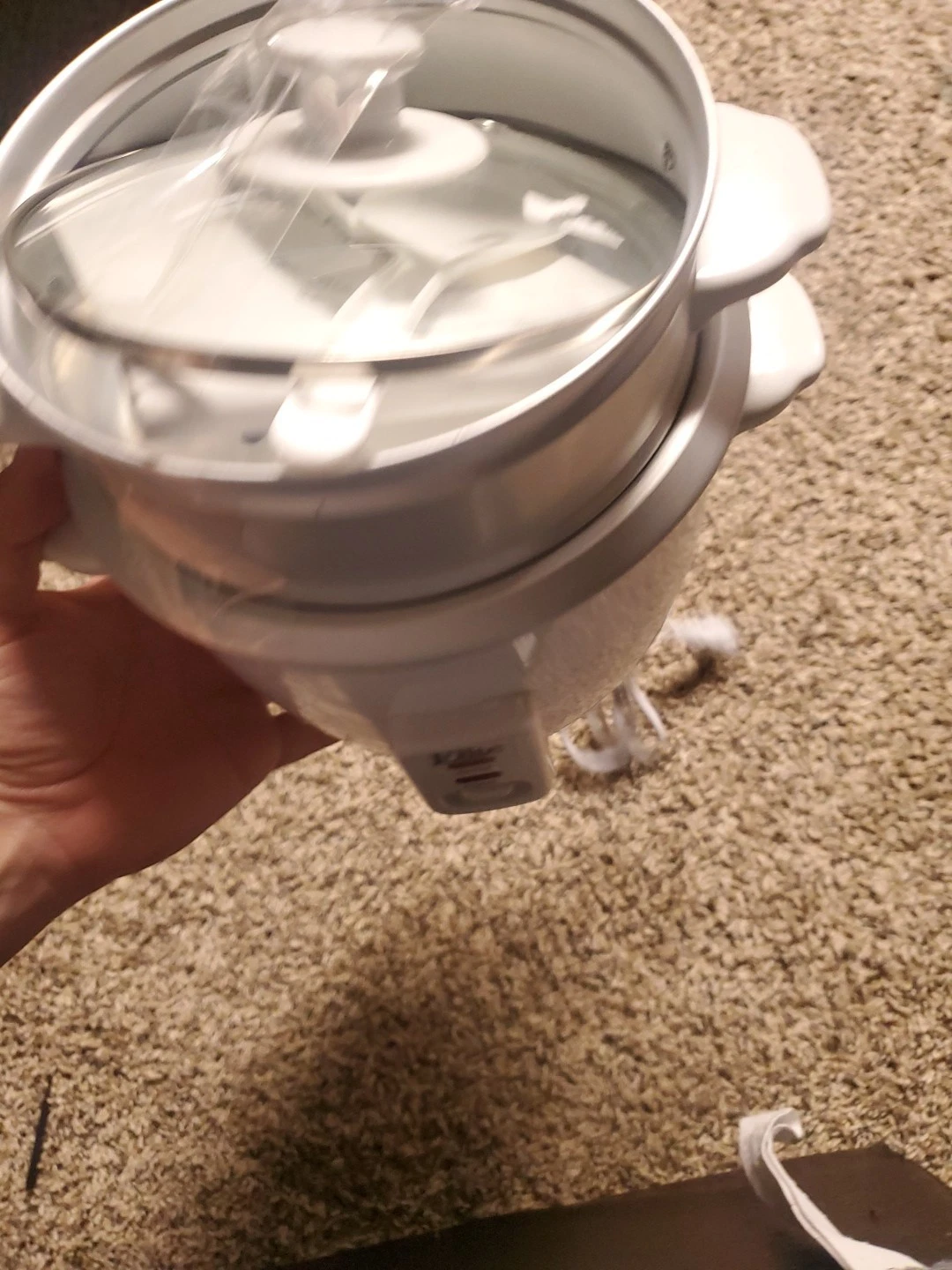 6 Cup Electric Rice Cooker w Glass Lid - Elite by Maxi-Matic - Open Box/Not Used