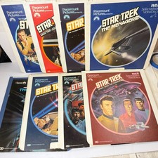 Star Trek CED Video Disc Lot of 8 - Menagerie Search for Spock Amok Time more