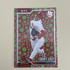 Topps 2026 Series 1 Sonny Gray Pink Green Polka Dots #40