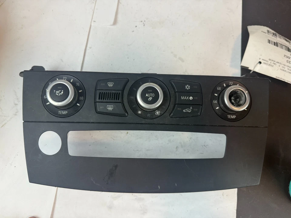 2008 - 2010 BMW 535i Heater AC Climate Control Panel Switches 64119177715 OEM - Image 2 of 4