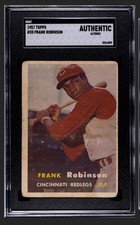 1957 Topps Frank Robinson #35 Rookie RC, SGC Authentic (Altered)