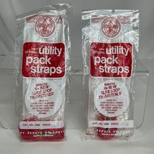 Lot of 2 Vtg Boy Scouts of America Official Utility Pack Straps #1380 NOS