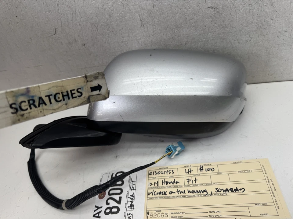 2010 2011 2012 2013 2014 HONDA FIT LEFT DRIVER MIRROR OEM AY82065 - Image 3 of 4