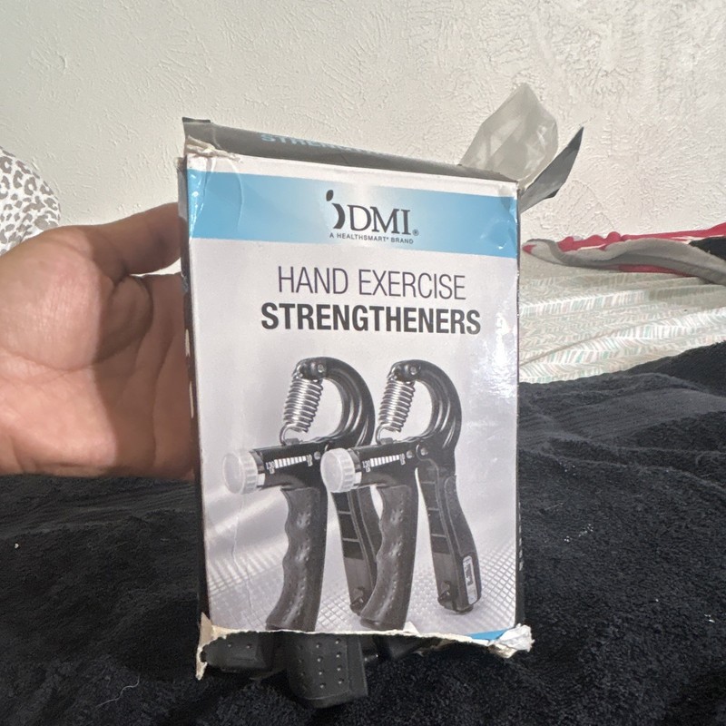 DMI Adjustable Resistance Hand Grippers Strengtheners Set of 2 Black