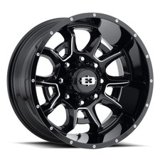 20x10 Vision 415 Bomb 5x150 -25 Black Milled Wheels Rims Set4 110.2