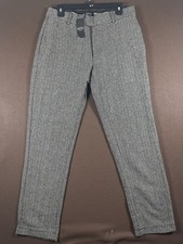 Boohoo Man Gray Plaid Pants Slacks Trousers SLIM Fit Mens Sz 32 S NWT