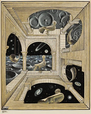 Maurits Cornelis Escher: Other World 22x30 Archival Quality Fine Art Print