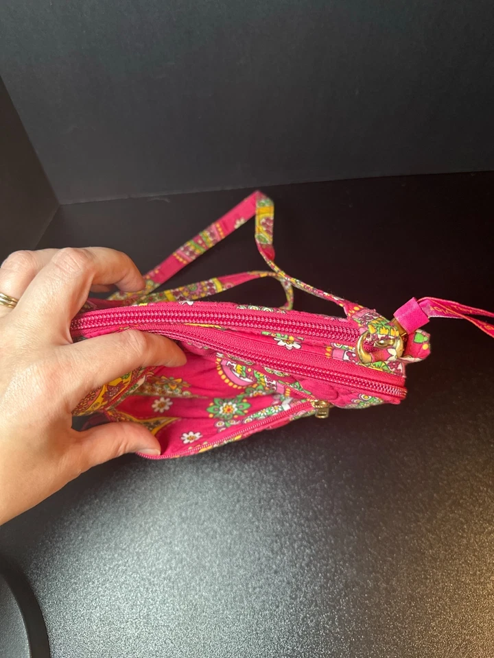 Bandolera Bella Taylor Acolchada Rosa Paisley Floral Foto 4 de 4