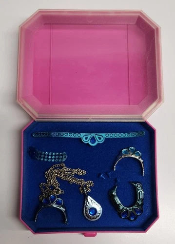 Vintage 1986, Barbie, Jewel Secrets Jewelry Set, Sapphire Collection #1927 Used