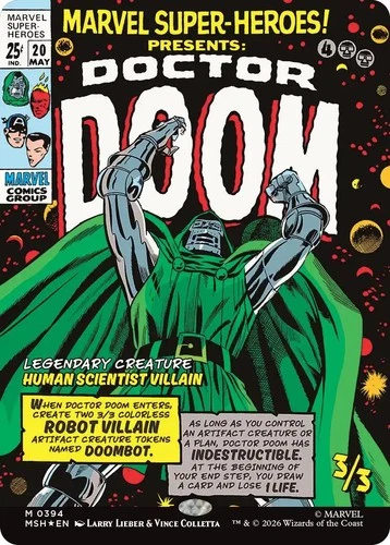 Doctor Doom (Borderless) (0394) Marvel Super Heroes Foil NM
