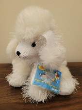 Ganz Webkinz White Poodle HM014 Fuzzy Dog Plu...