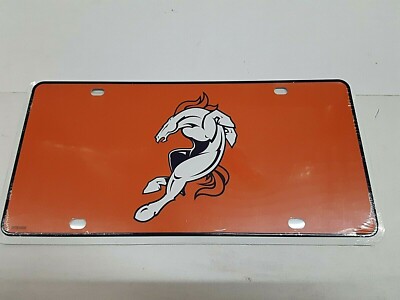Denver Broncos NFL Metal License Plate 