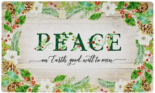 Rubber Christmas Decorative Door Mats Holiday Welcome Mats for Front Door - Picture 3 of 23